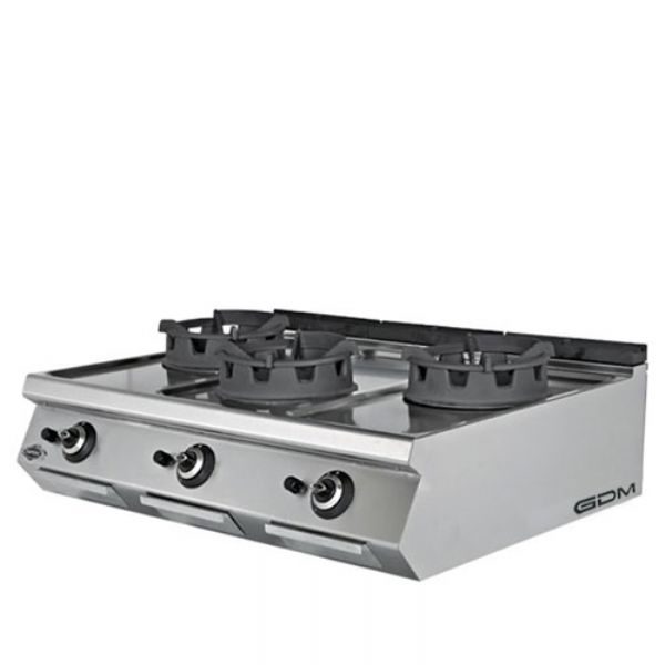 Gazl� Wok Ocak 3 Br�l�rl�
